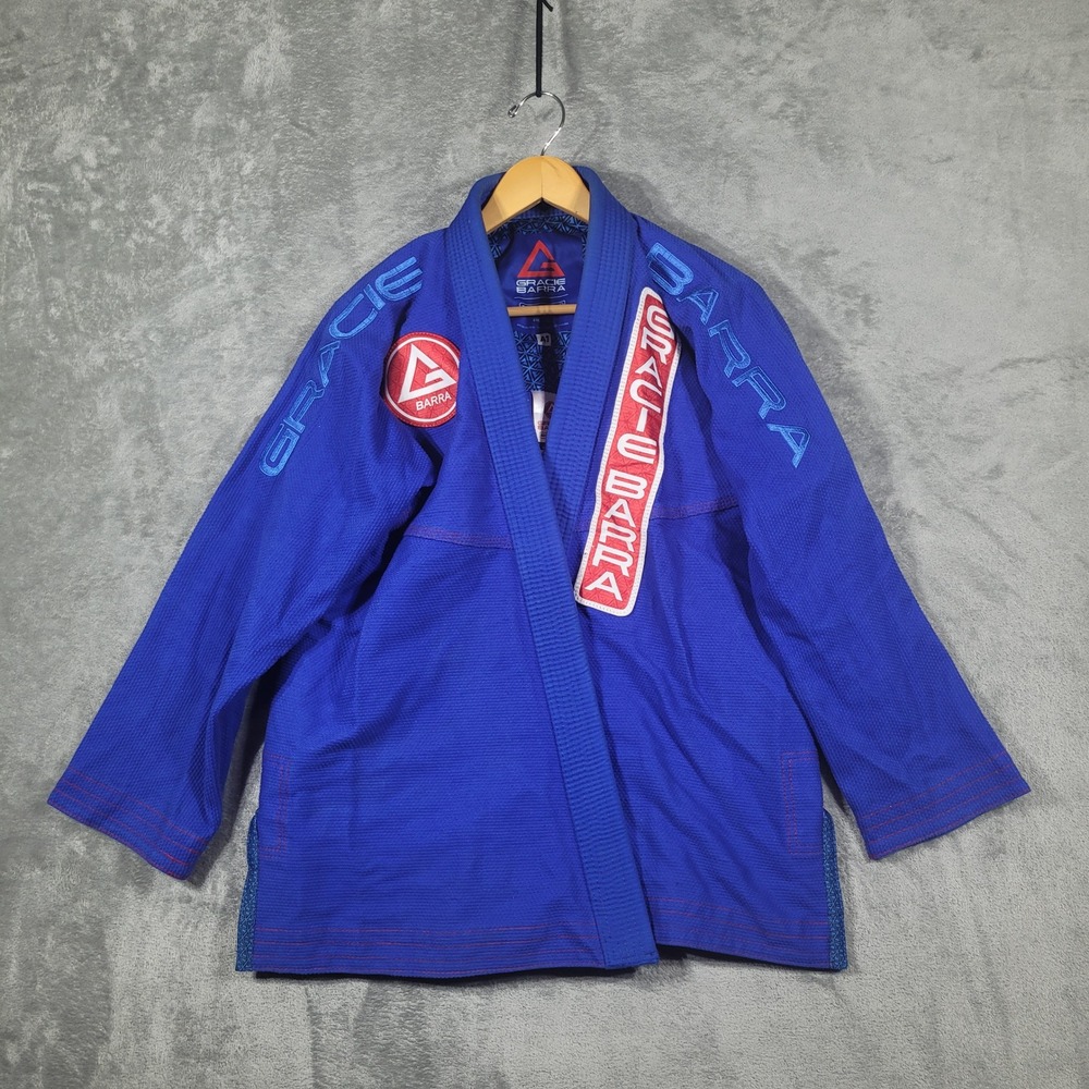Gracie Barra Kimono Gi Top Adult A1 Jiu Jitsu BJJ Equipe Blue MMA Grappling